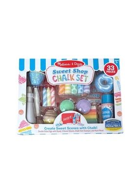 MELISSA & DOUG Sweet Shop Chalk Set - 33 pc set